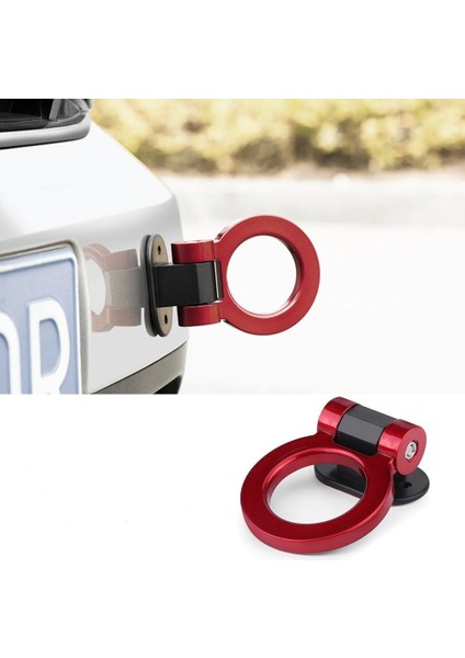 Oto Çeki Demiri Çeki Kancası Çekme Halkası Kırmızı Modifiye Süs Aksesuar