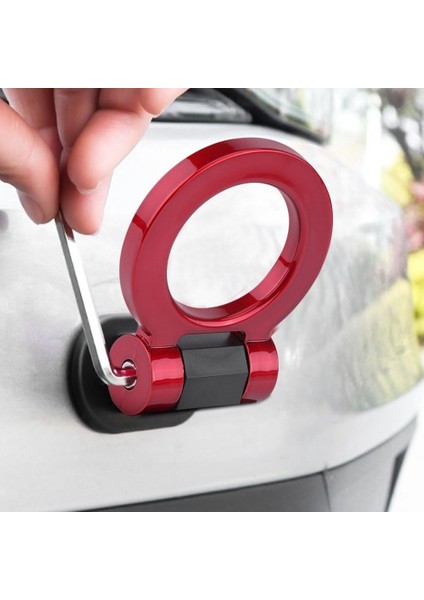 Oto Çeki Demiri Çeki Kancası Çekme Halkası Kırmızı Modifiye Süs Aksesuar fiyatları