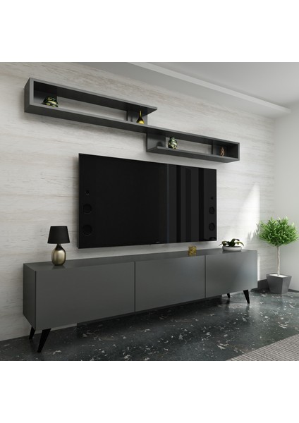 X3032 Antrasit Tv Ünitesi 180 cm