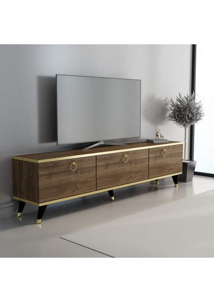 Elite Gold Tv Ünitesi Ceviz - Gold 150 cm