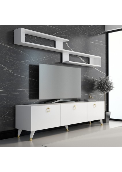 Liya Tv Ünitesi Gold 150 cm Genişlik