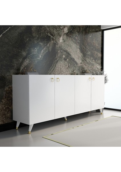 Akasya Konsol K10 Beyaz 160 cm
