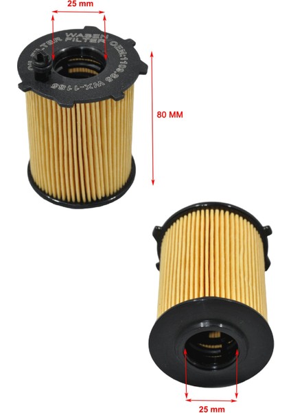 Peugeot 207 1.6 Hdi 90-110 Hp 2006-2013 4'lü Filtre Bakım Seti