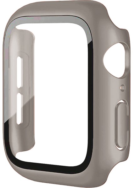 Apple Watch Seri 3-2 38MM Uyumlu Ekran ve Kasa Koruyucu Duman Grisi