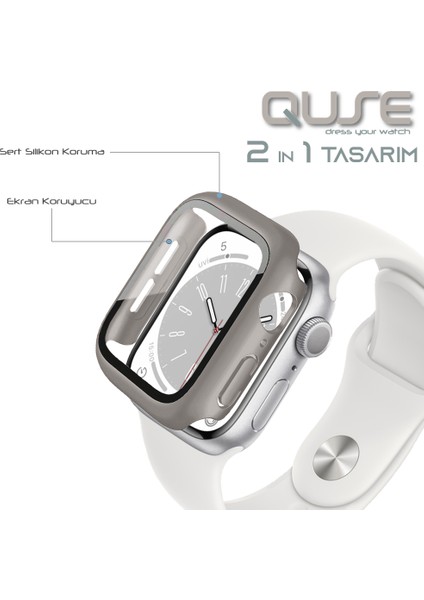 Apple Watch Seri 3-2 38MM Uyumlu Ekran ve Kasa Koruyucu Duman Grisi fiyatları