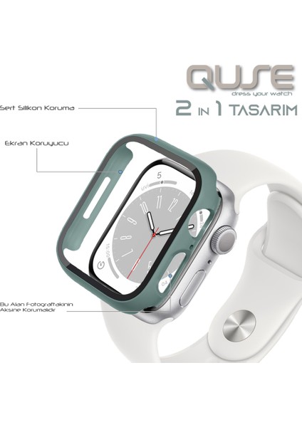 Apple Watch Seri 3-2 38MM Uyumlu Ekran ve Kasa Koruyucu Haki Yeşili fiyatları