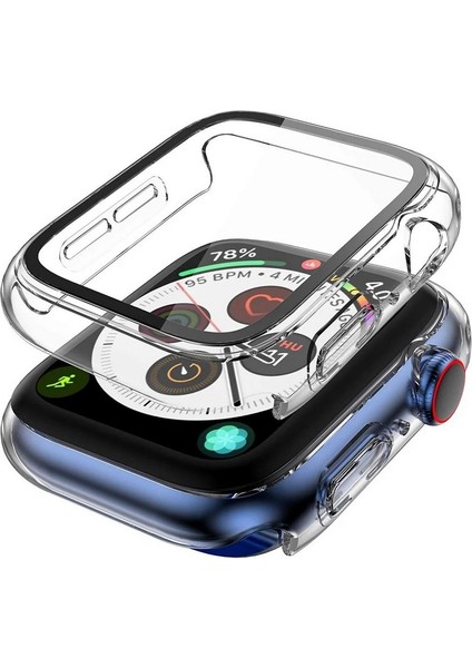 Apple Watch Seri 3-2 42MM Uyumlu Ekran ve Kasa Koruyucu Şeffaf
