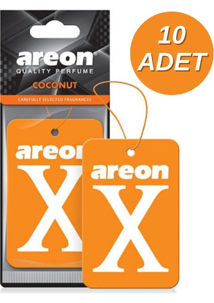 x Coconut ( Turuncu ) Oto Araç Kokusu 10'lu