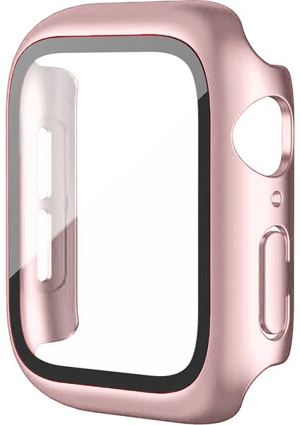 Apple Watch Seri 3-2 38MM Uyumlu Ekran ve Kasa Koruyucu Rose Gold