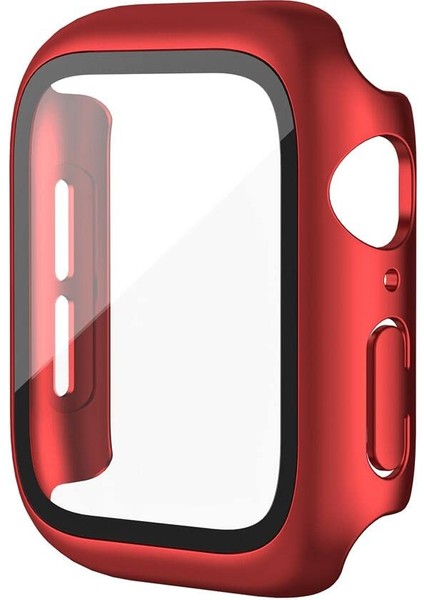 Apple Watch Seri 3-2 38MM Uyumlu Ekran ve Kasa Koruyucu Product Red