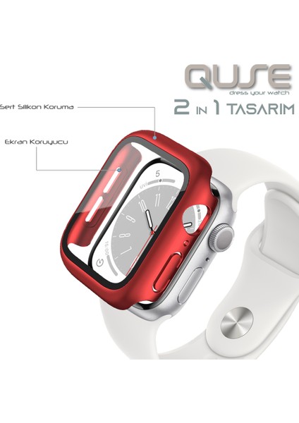 Apple Watch Seri 3-2 38MM Uyumlu Ekran ve Kasa Koruyucu Product Red fiyatları