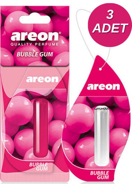 Liquid 5 ml Bubble Gum Oto Araç Kokusu 3'lü