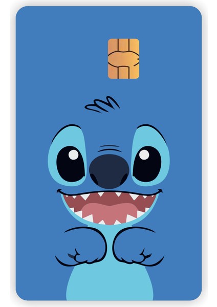 Stitch Kart Kaplama Sticker Kart Etiketi