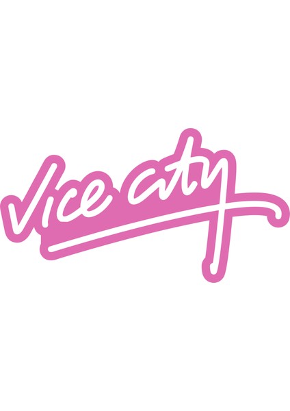 8x8 cm Vice City Sticker Araba Laptop Oto Motor Sticker