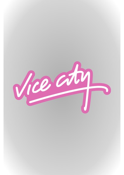 8x8 cm Vice City Sticker Araba Laptop Oto Motor Sticker