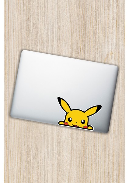 Quart Aksesuar 14 x 8,5 cm Pokemon Pikachu Sticker Araba Laptop Oto Motor Sticker