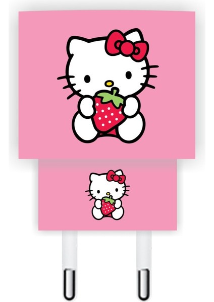 Iphone 20W Şarj Aleti Kaplaması Hello Kitty Şarj Aleti Sticker