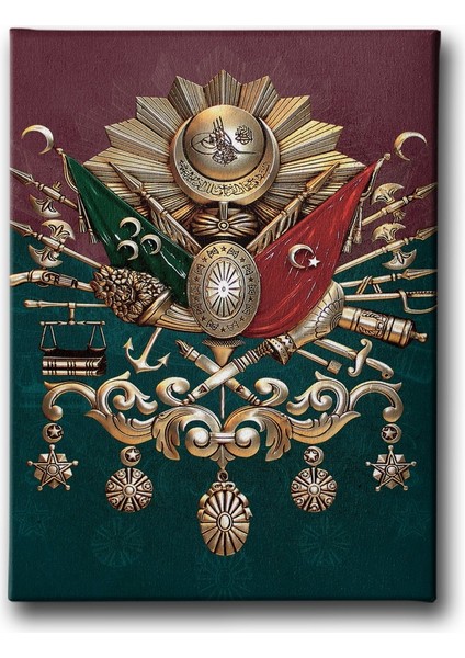 Osmanlı Devlet Arması Kanvas Tablo