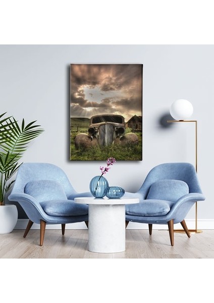 Hurda Araba Canvas Tablo modelleri