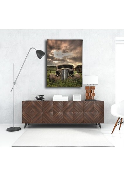 Hurda Araba Canvas Tablo fırsatları