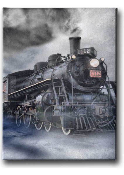 Kara Tren Canvas Tablo
