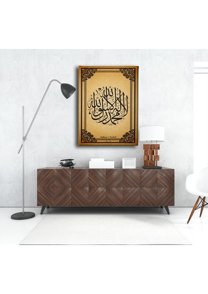 Kelime-I Tevhid Dini Kanvas Tablo fırsatları