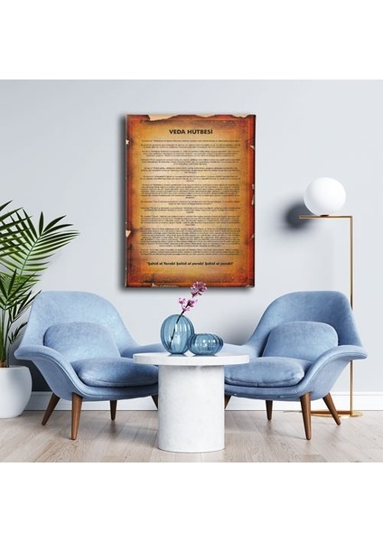 Veda Hutbesi Tablo modelleri