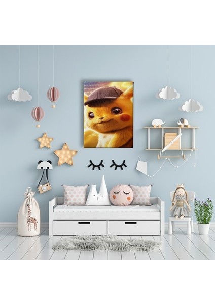 Çocuk Pikaçu Kanvas Tablo