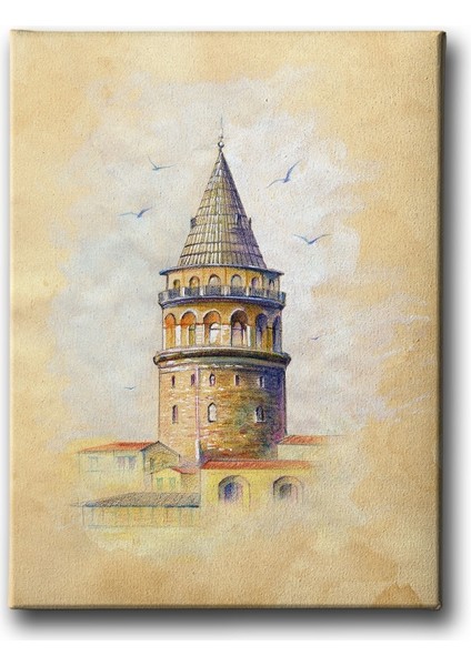 Galata Kulesi Canvas Tablo