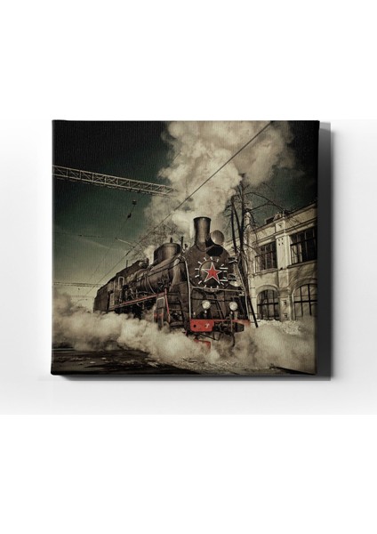 Kara Tren Canvas Tablo