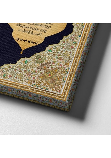 Nazar-Bereket-Ayet-El Kürsi Ayetli Kanvas Tablo indirimleri