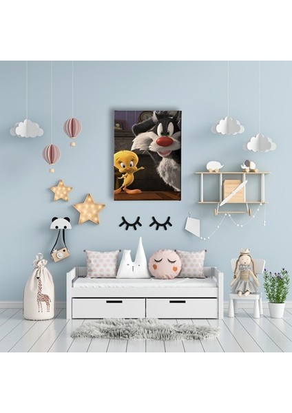 Tweety ve Kedi Çocuk Kanvas Tablo fiyatları