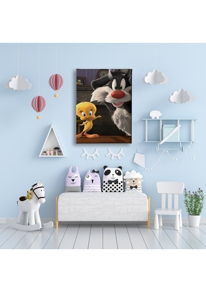 Tweety ve Kedi Çocuk Kanvas Tablo fırsatları