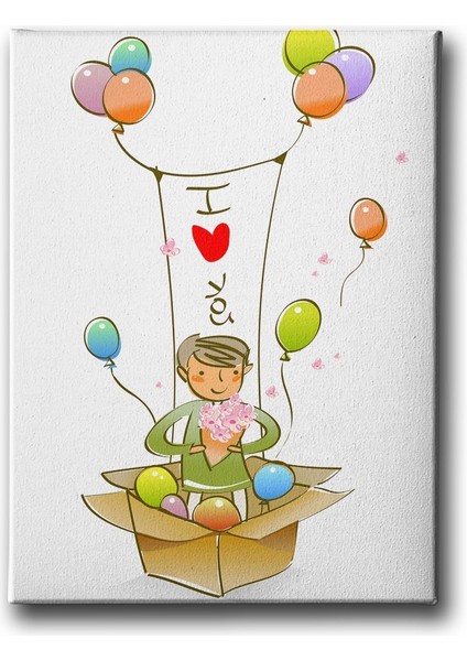 I Love You Çocuk Kanvas Tablo
