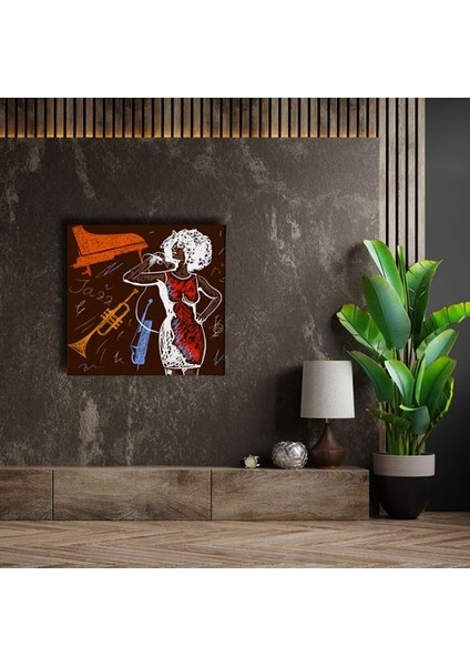 Nostalji Mikrofon Canvas Tablo