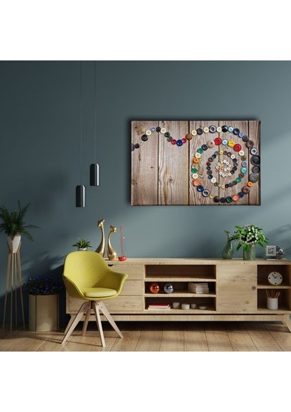 Düğme Cümbüşü Canvas Tablo fiyatları