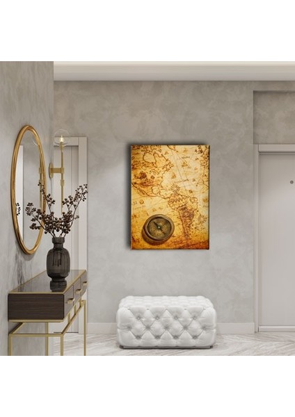 Eski Harita Canvas Tablo fiyatları