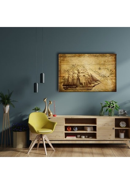 Eski Dünya Haritası Canvas Tablo fiyatları