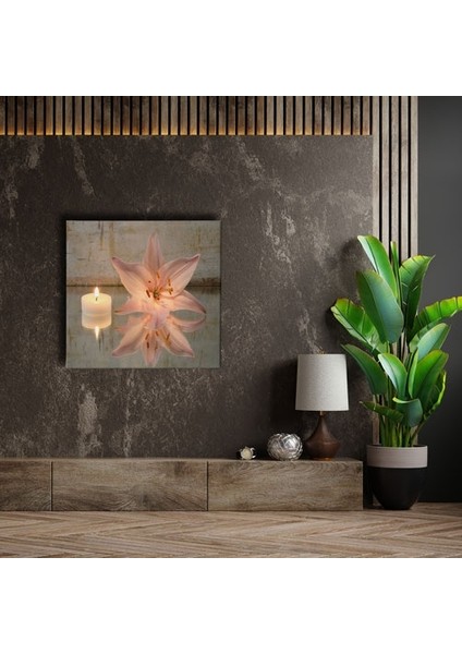 Zambak ve Mum Canvas Tablo fırsatları