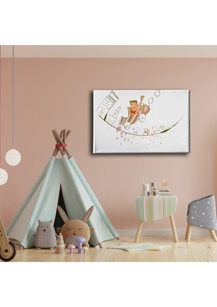 Arabalı Çocuk Kanvas Tablo fiyatları
