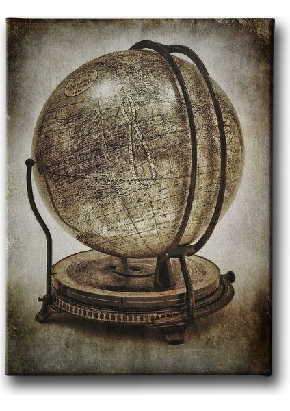 Dünya Küre Haritası Canvas Tablo