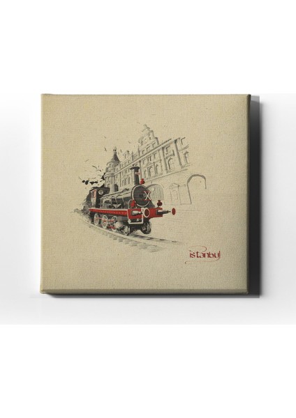 Kara Tren Canvas Tablo