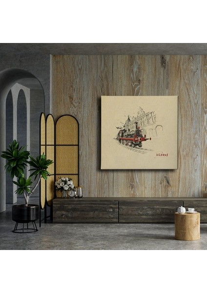 Kara Tren Canvas Tablo modelleri