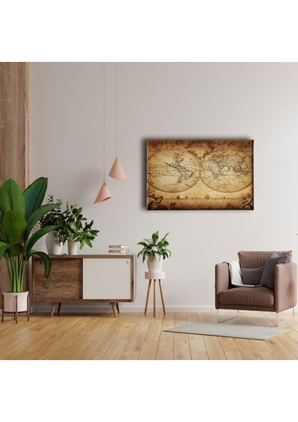 Dünya Haritası Canvas Tablo fırsatları