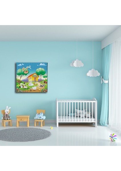 Hayvanlar Çocuk Kanvas Tablo fiyatları