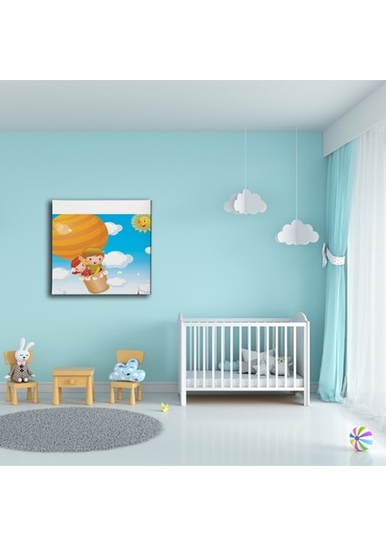 Uçan Balon Çocuk Kanvas Tablo