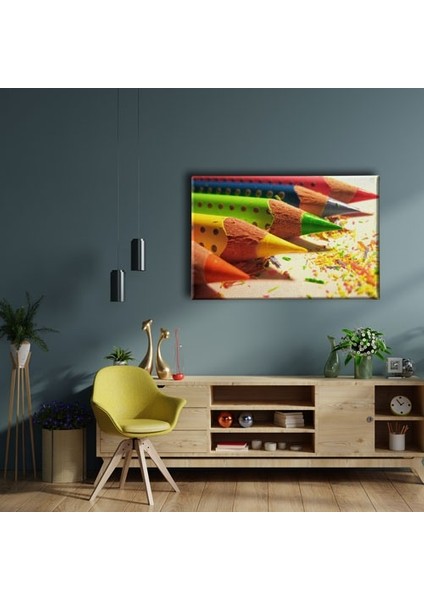 Renkli Kalemler Canvas Tablo fiyatları