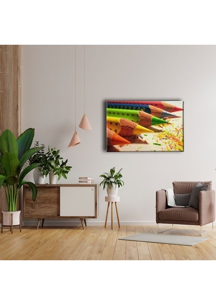 Renkli Kalemler Canvas Tablo fırsatları