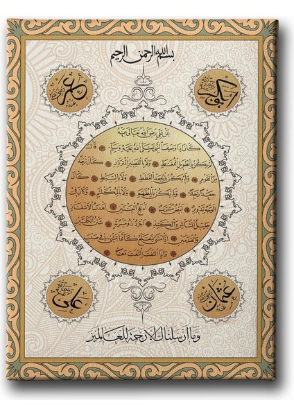 Hilye-I Şerif Tablo