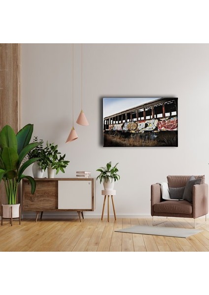 Hurda Tren Canvas Tablo fırsatları
